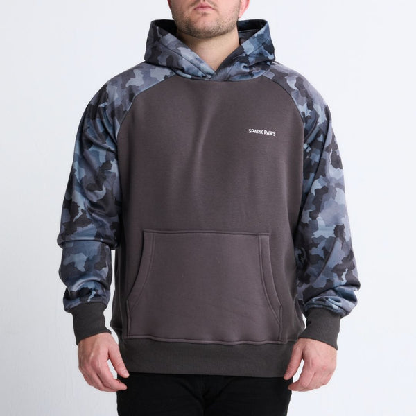 Grey Camo Human Hoodie