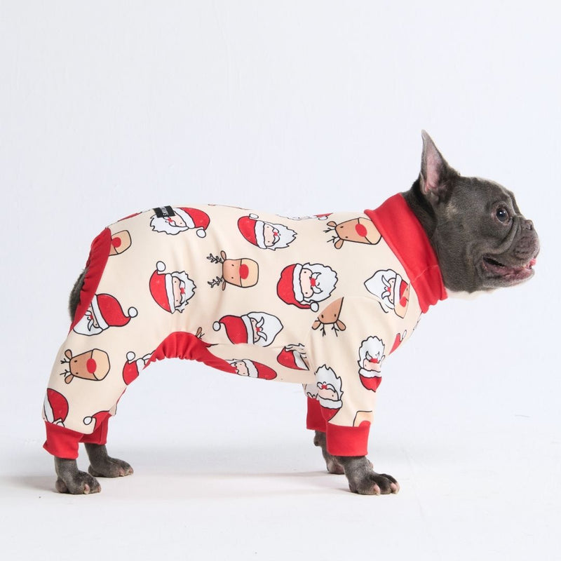 Dog Christmas Pajama - Santa and Rudolph