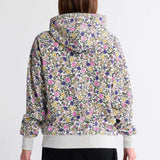 Vintage Flower Light Grey Hoodie