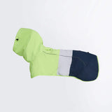 Dog Raincoat - Neon White Navy