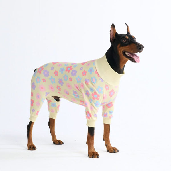 Dog Pajama - Flower Yellow