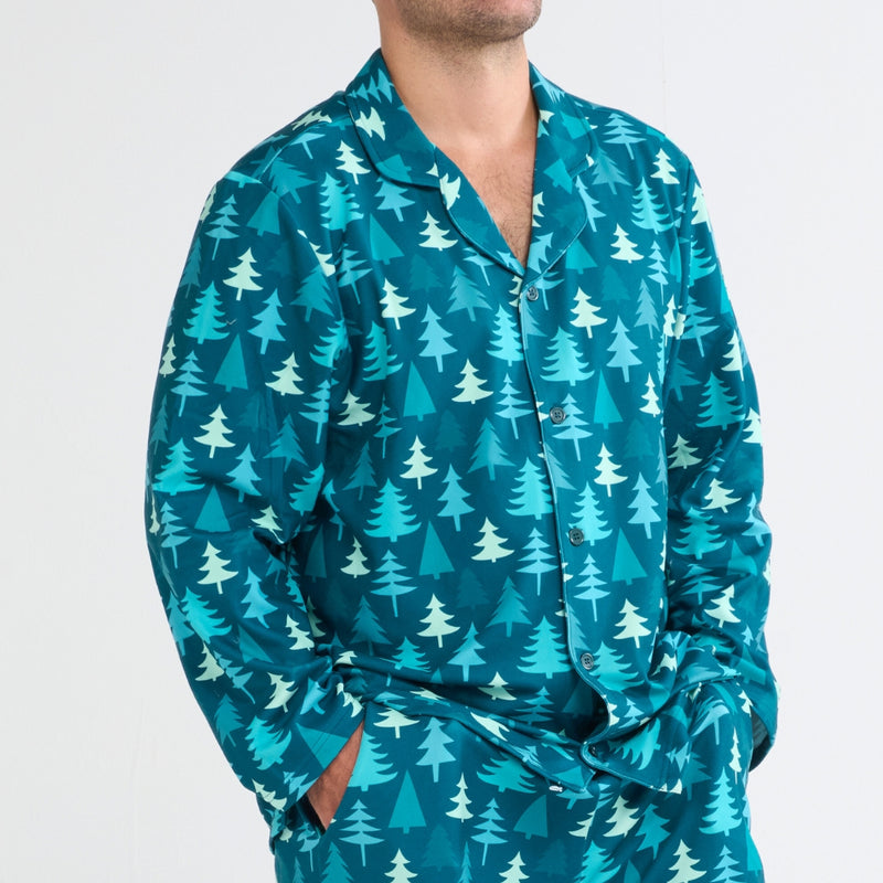 Christmas Pajama Top - Pine Trees