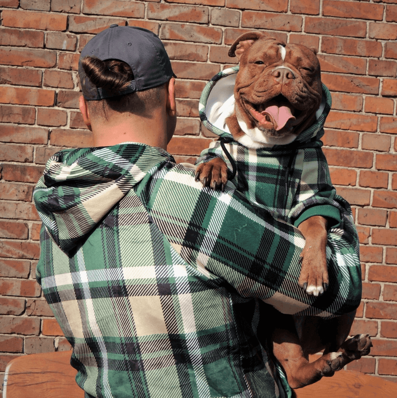 Green Plaid Hoodie