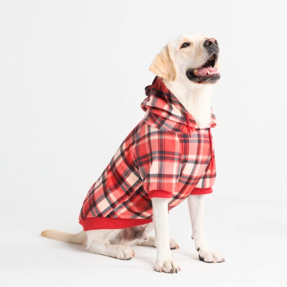 Matching Hoodies For Dog And Owner Green Plaid Dog Hoodie