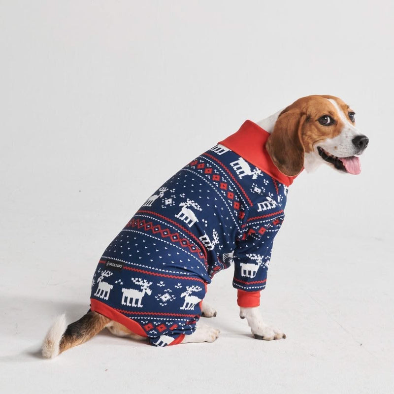 Dog Christmas Pajama - Dasher Blue