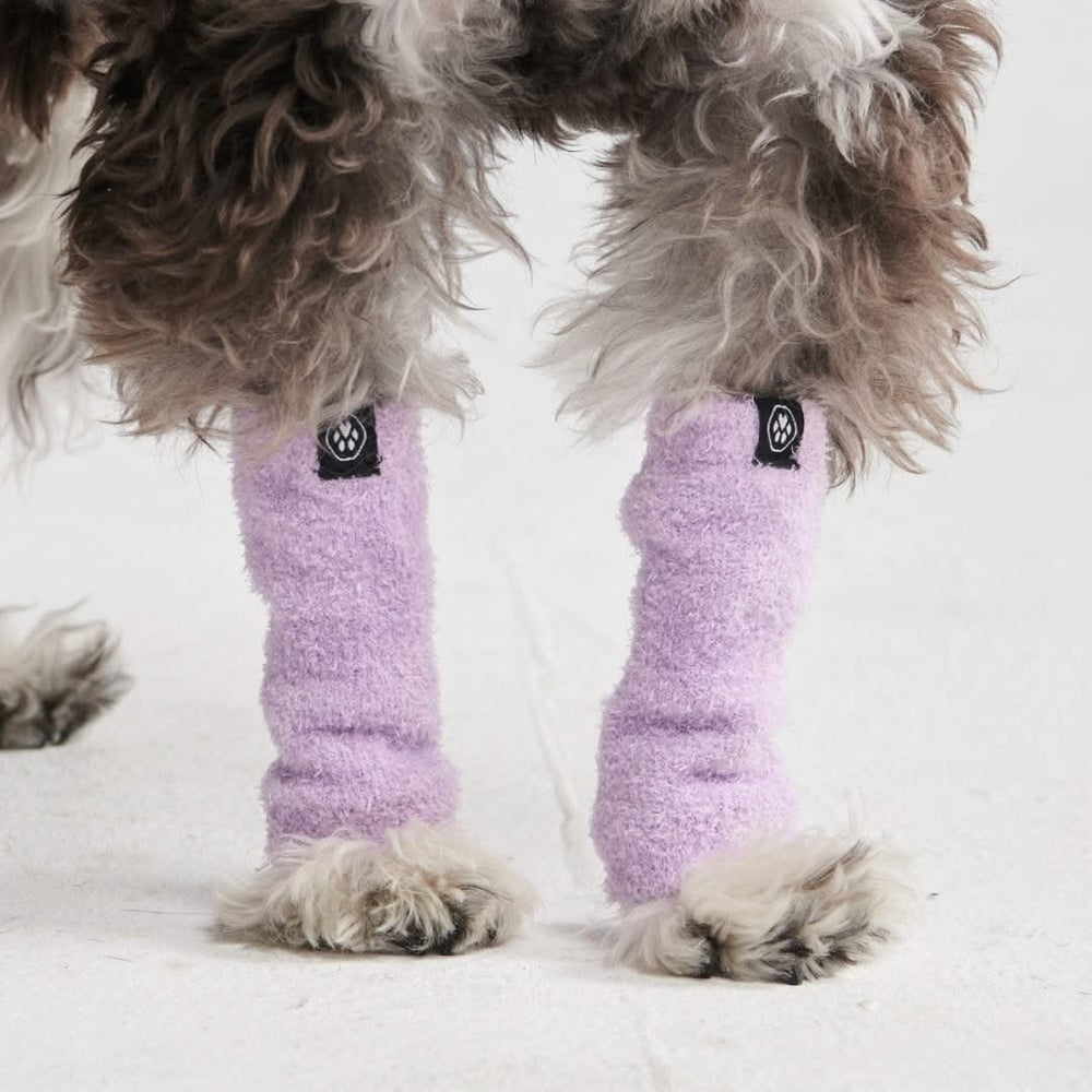 Matching Hoodies For Dog And Owner Stretchy Fleece Dog Leg Warmer Sleeves Purple