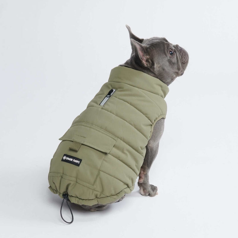 Spark Paws Winter Dog Jacket Waterproof Warm Fleece Pockets