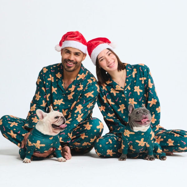 Spark Paws Matching Christmas Pajama Tops for Dog and Owner Festive Holiday Family Matching Onesie PJ Sets